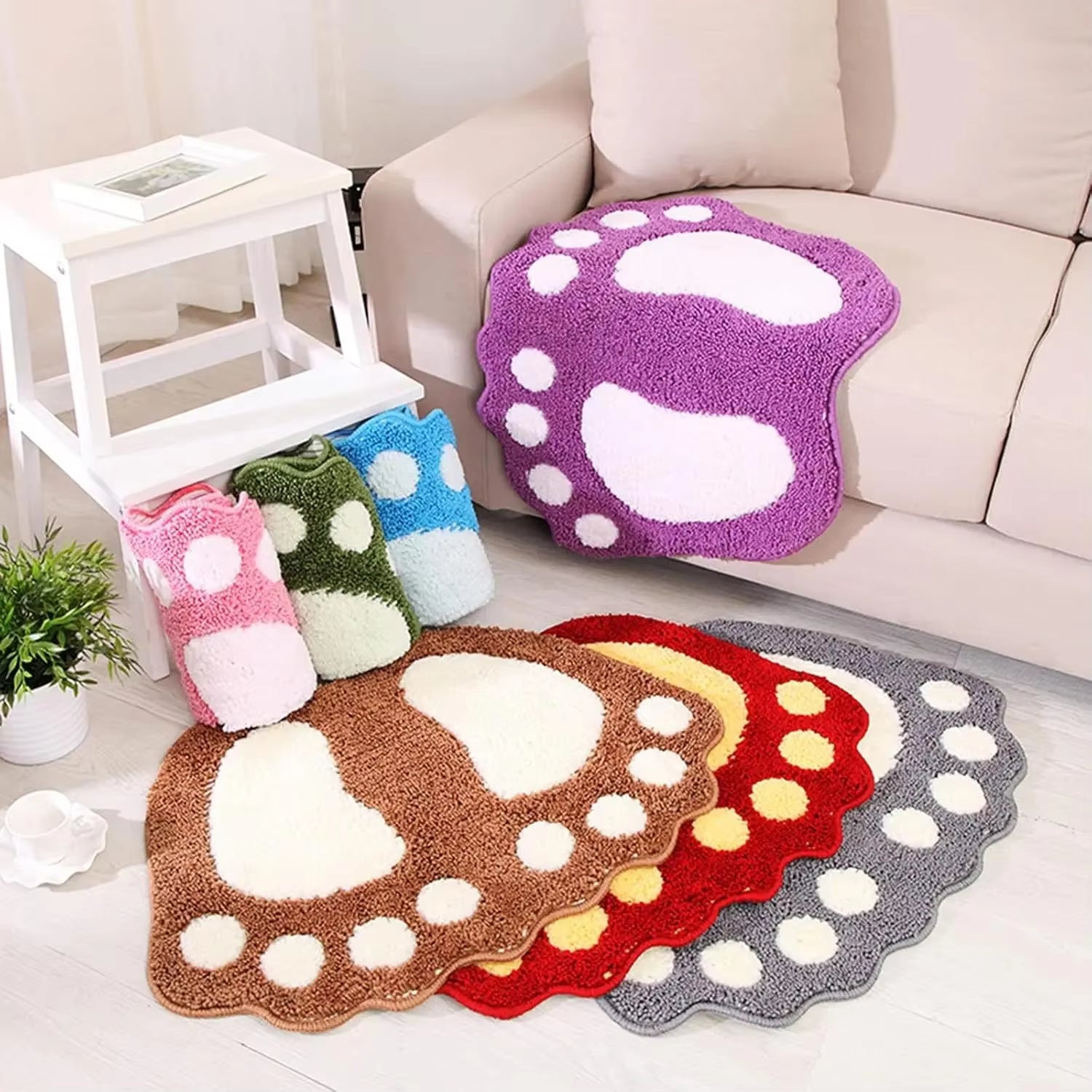 Soft Microfiber Non-Slip Absorbent Bath Mat