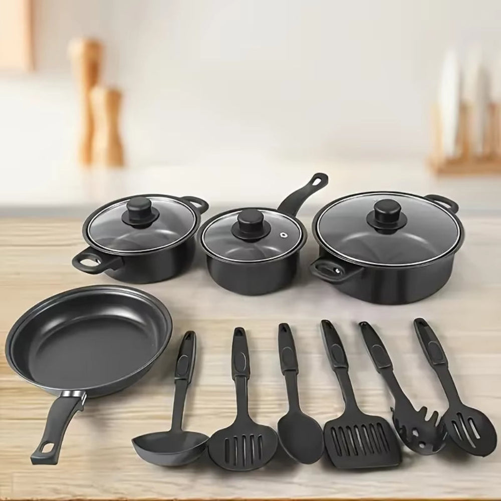 Nonstick Cookware Set with Utensils (13-Piece)