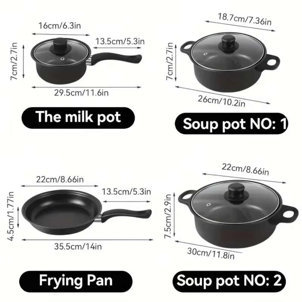 Nonstick Cookware Set with Utensils (13-Piece)