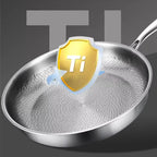 Titanium Nonstick Frying Pan with Fish Scale Pattern