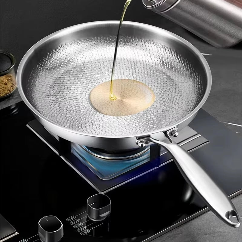 Titanium Nonstick Frying Pan with Fish Scale Pattern