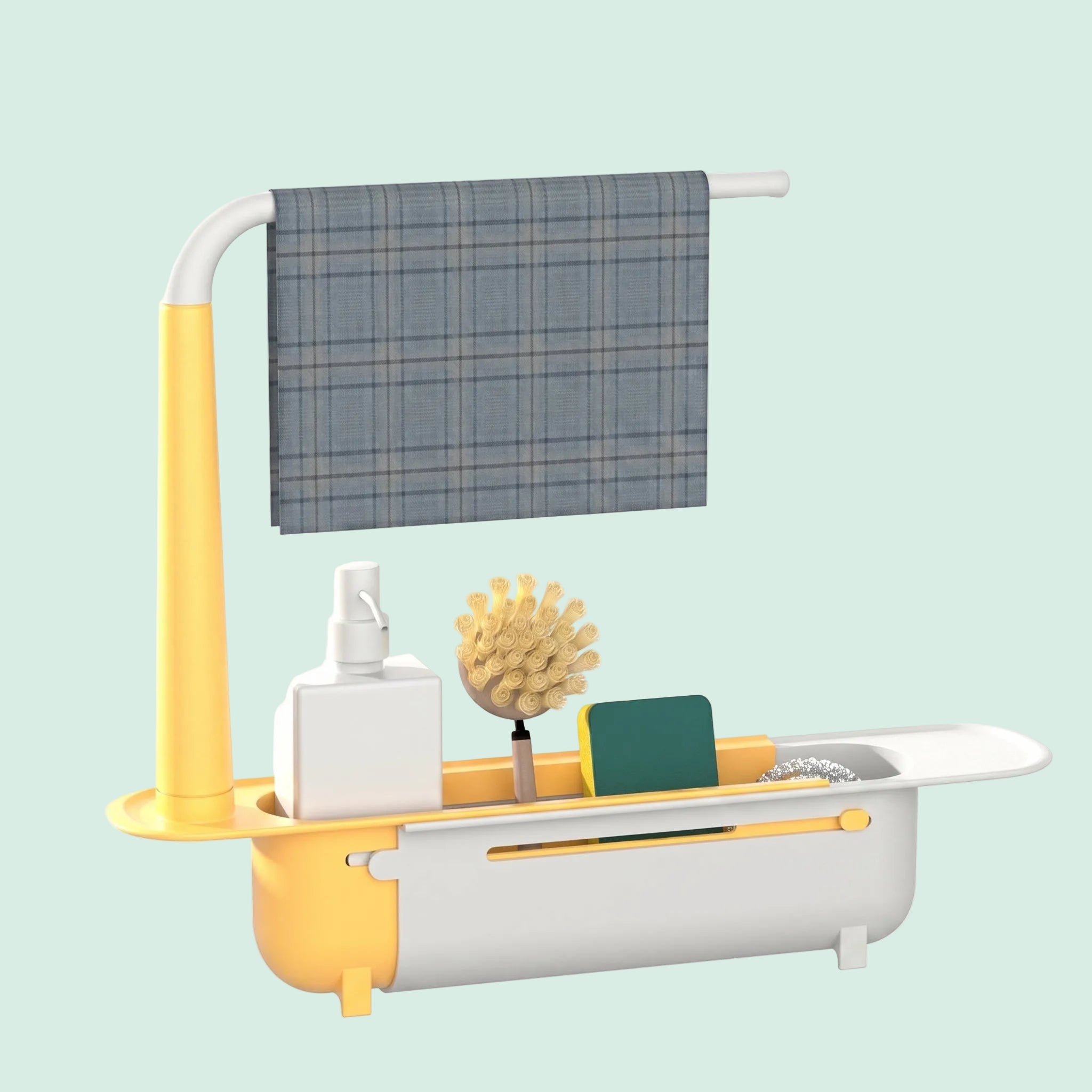 Adjustable Telescopic Sink Caddy Sponge Holder