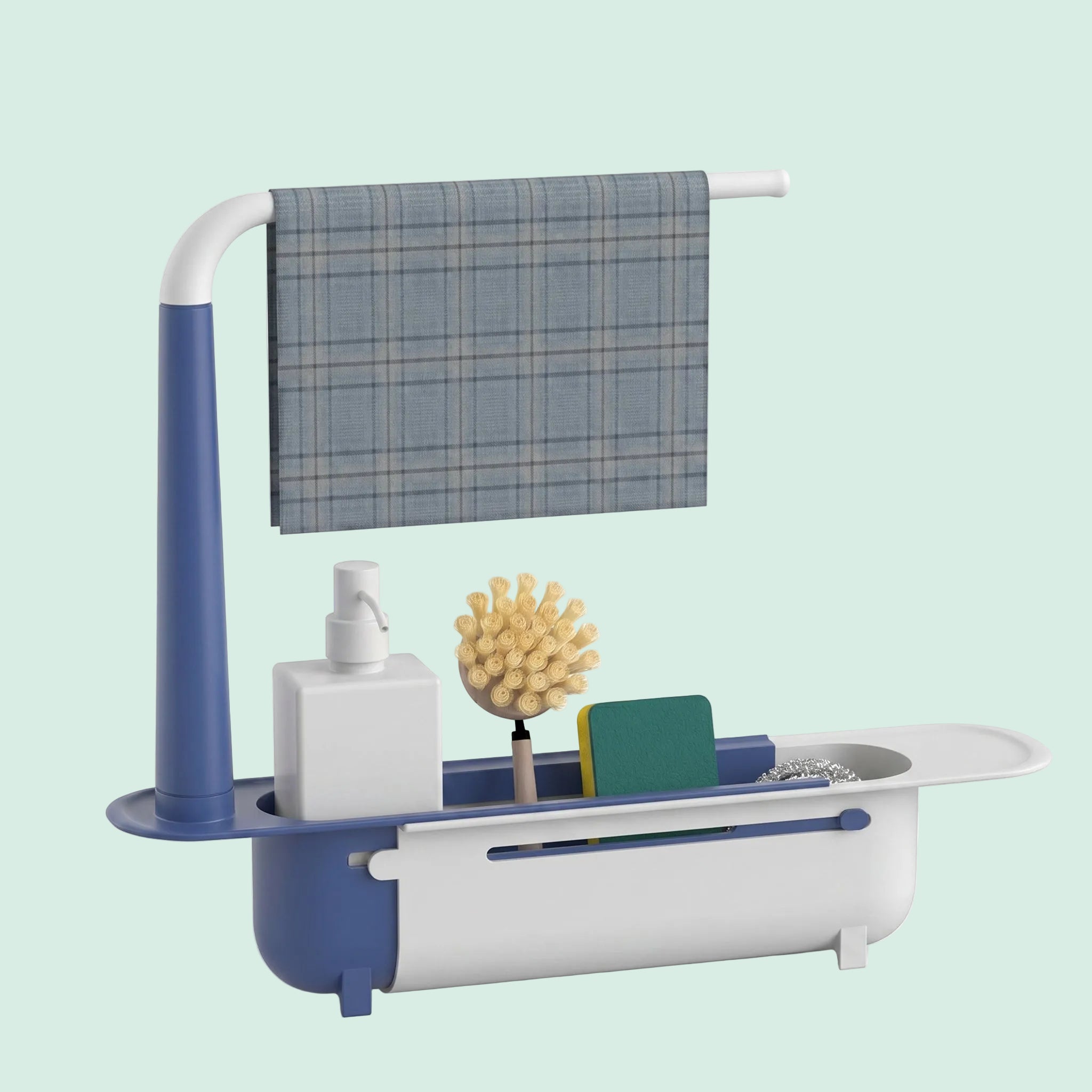 Adjustable Telescopic Sink Caddy Sponge Holder