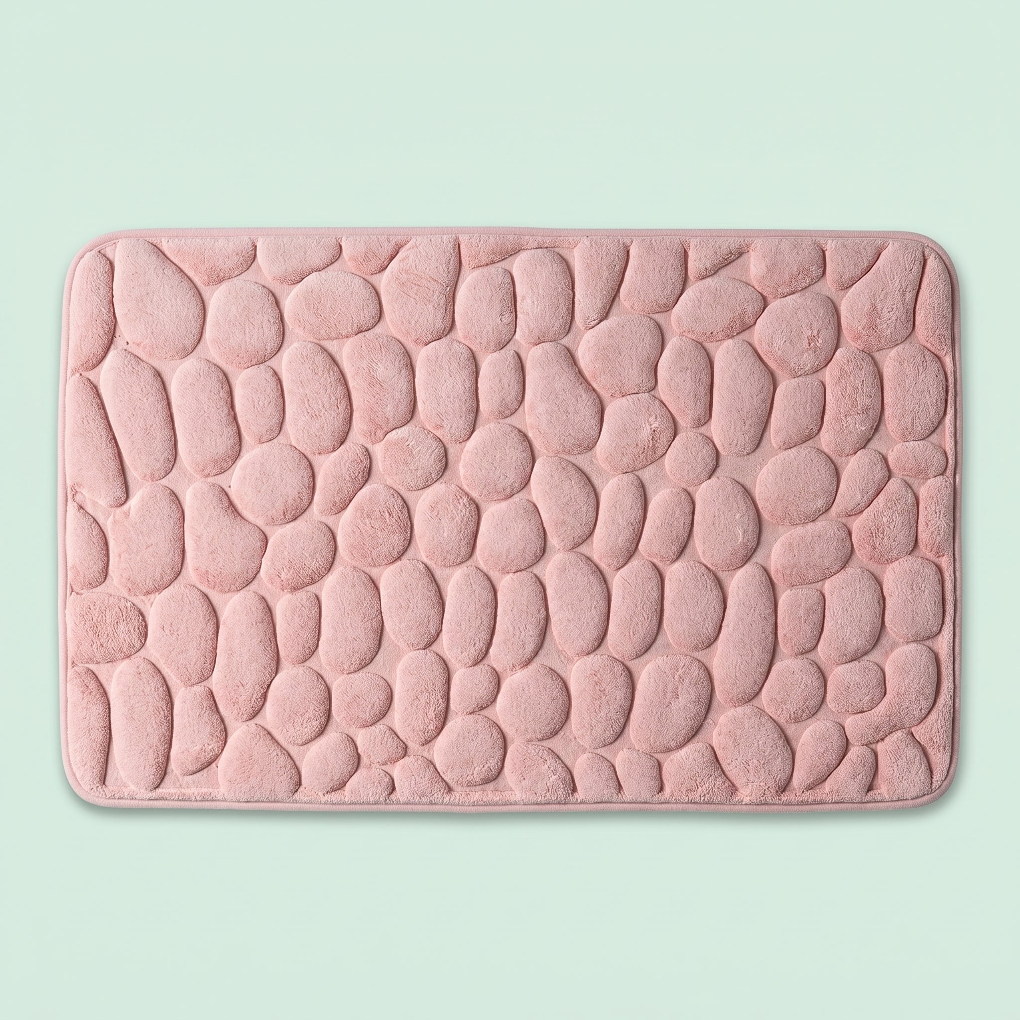 Cobblestone Embossed Bathroom Bath Mat