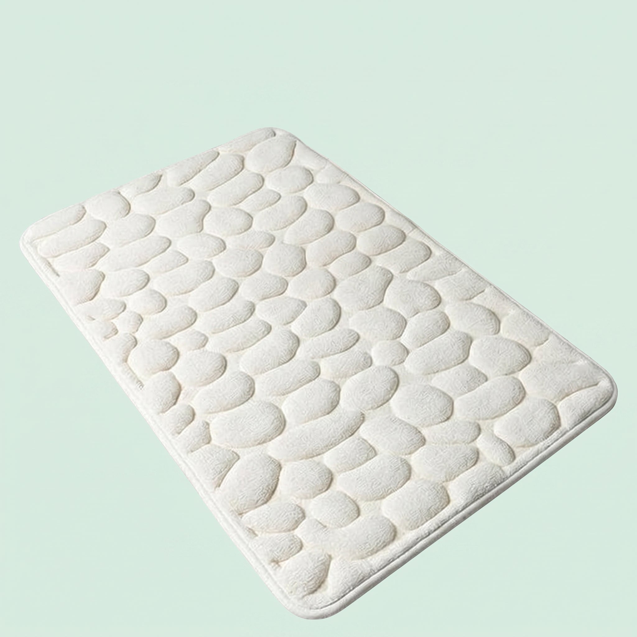 Cobblestone Embossed Bathroom Bath Mat