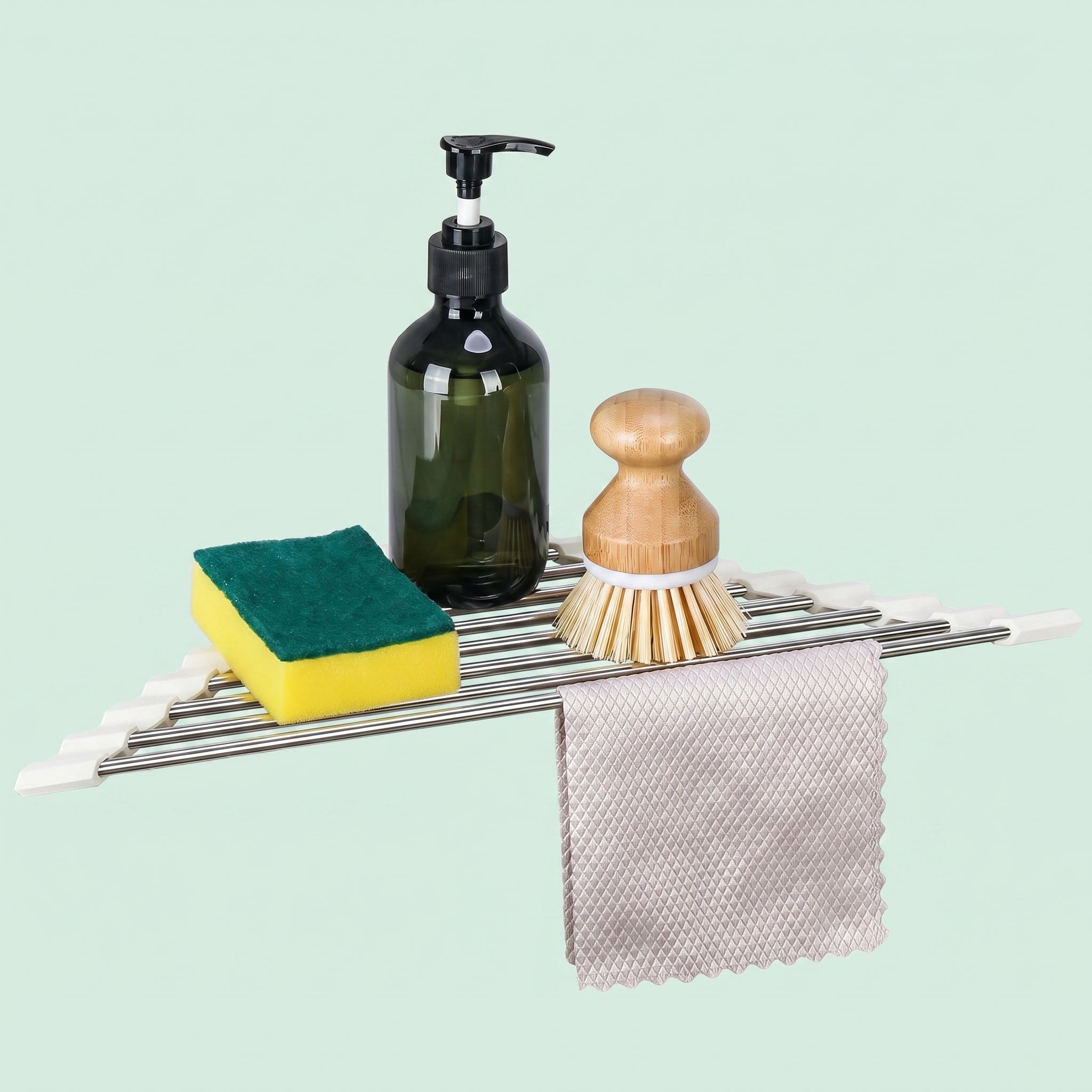Triangle Roll-Up Dish Drying Rack