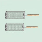 Stainless Steel Rolling Grill Basket 1 Set