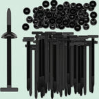 100PCS Reusable Nylon Cable Tie Buckles