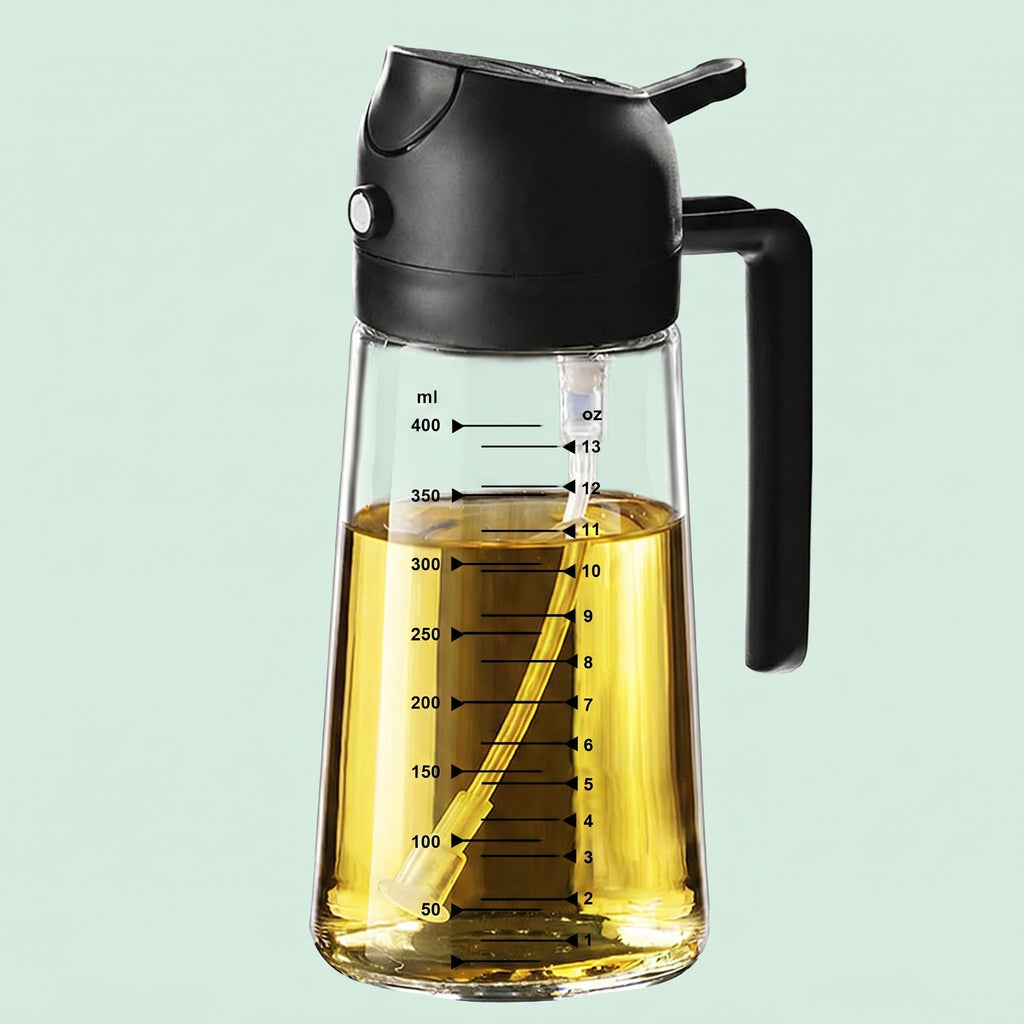 2 in 1 Olive Oil Dispenser Bottle for Kitchen Gadgets