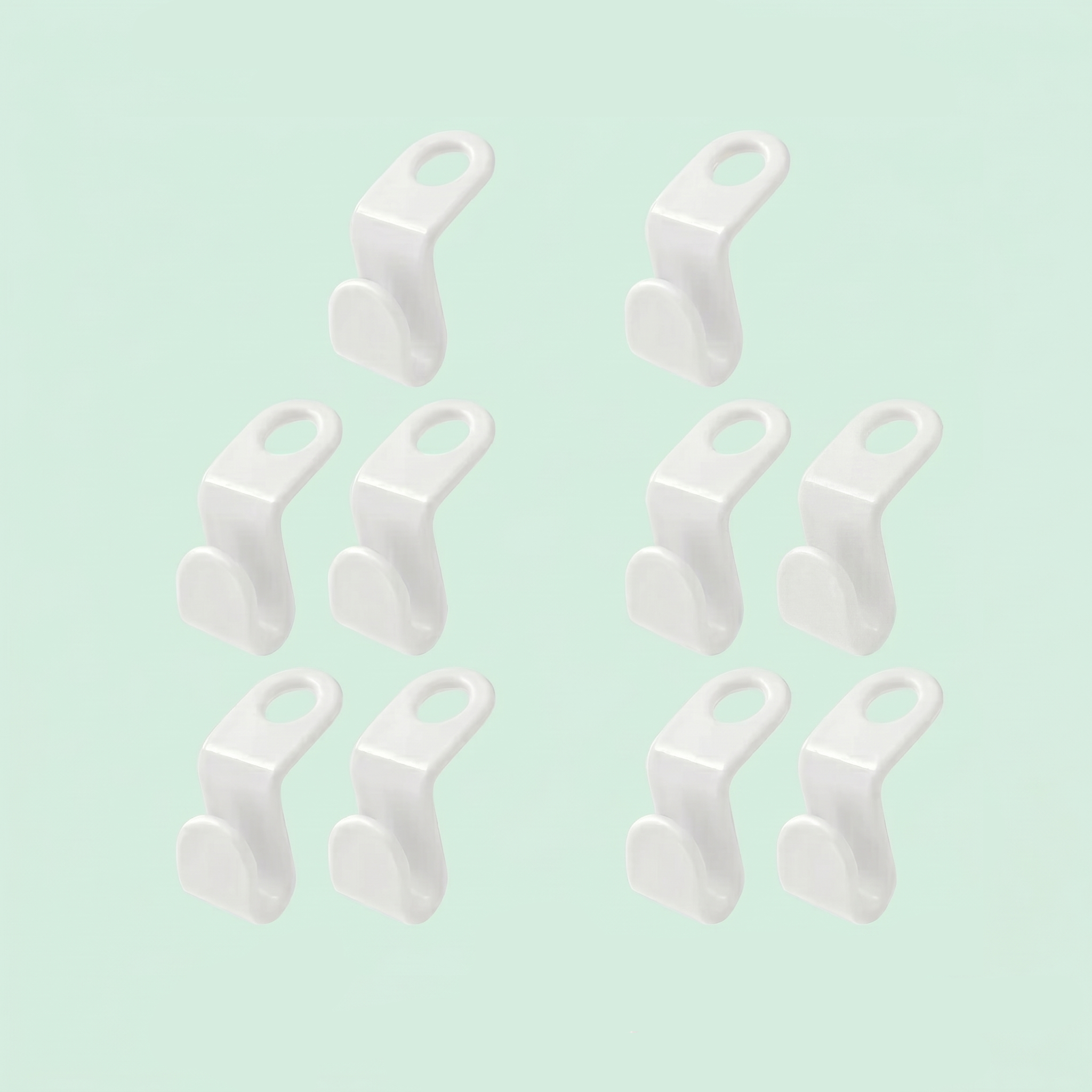Space-Saving Clothes Hanger Connector Hooks