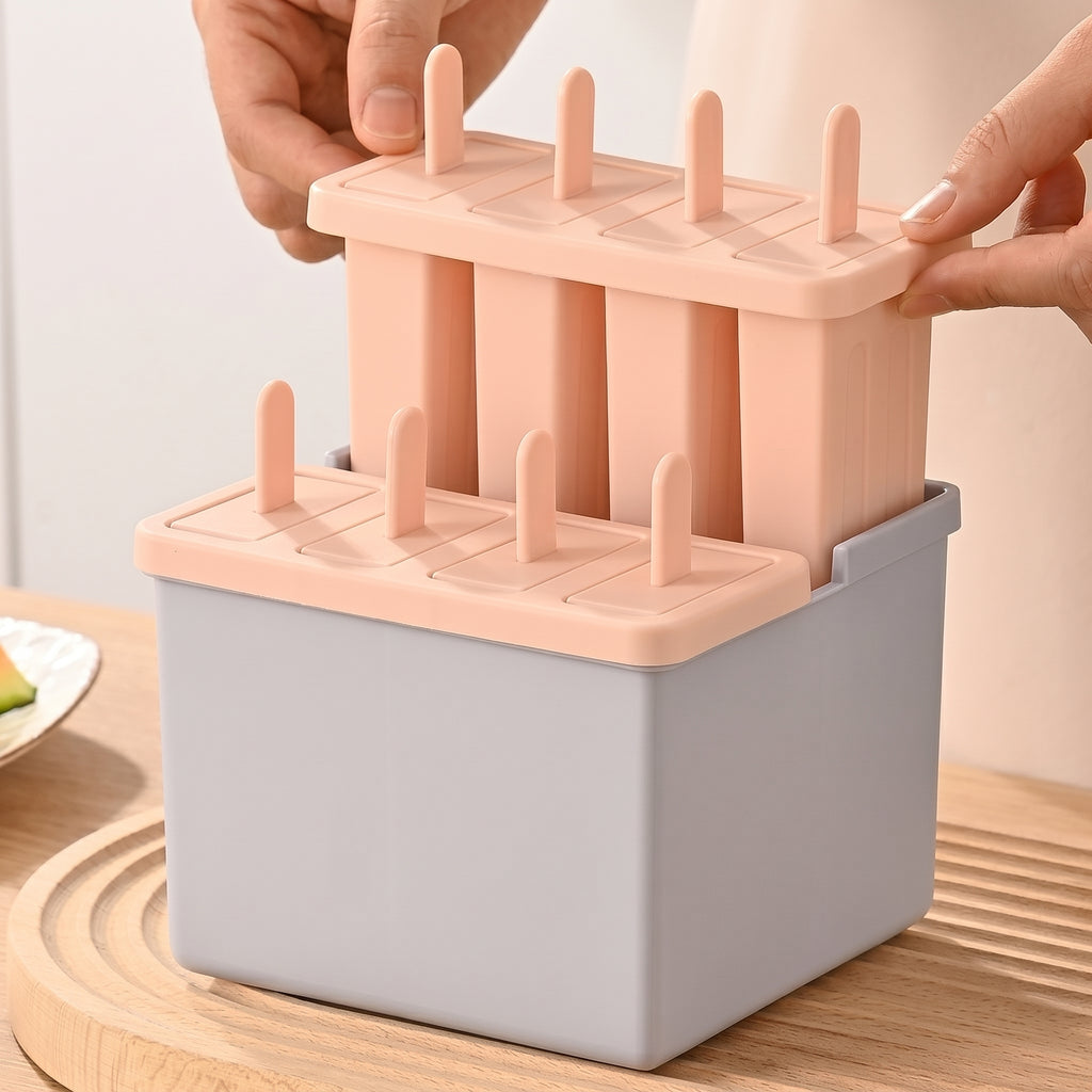 Popsicle Mold with Lid Homemade Ice Cream Maker