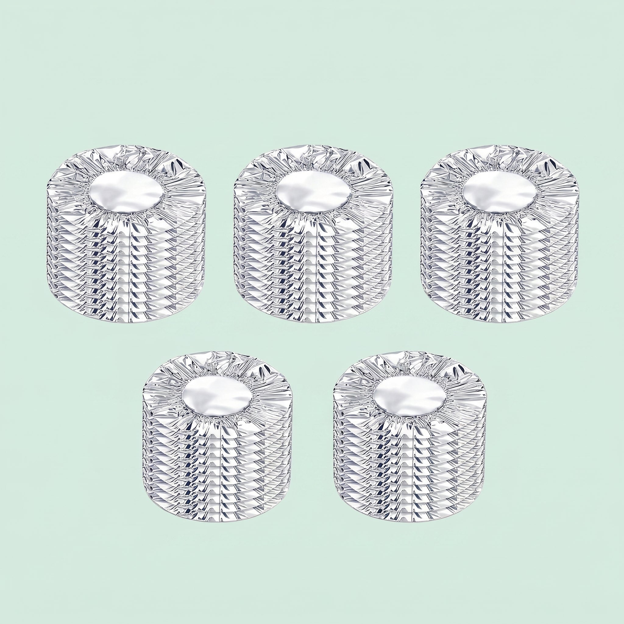 50pcs Reusable Aluminum Foil Food Cover